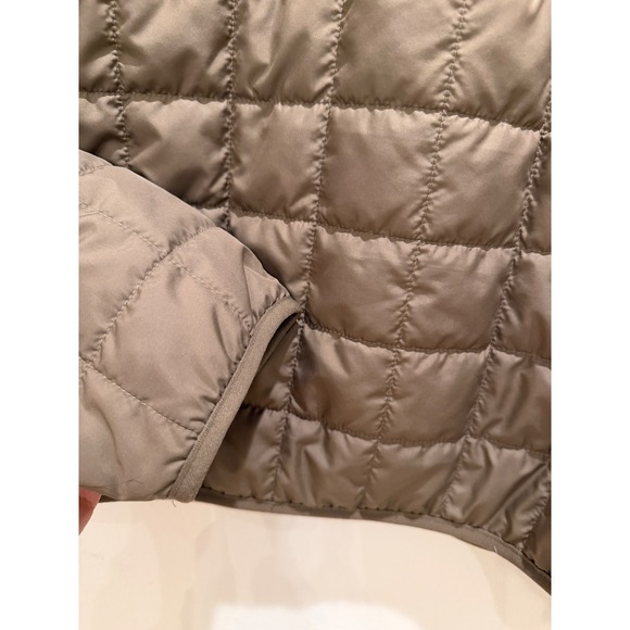 The North Face Womens Thermoball Eco Quilted Puffer Jacket Taupe Brown Small - Picture 11 of 11